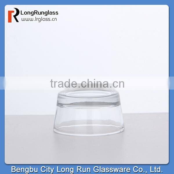 LongRun 2015 simple design high white Glass Candle Holders For wedding centrepiece wholesale