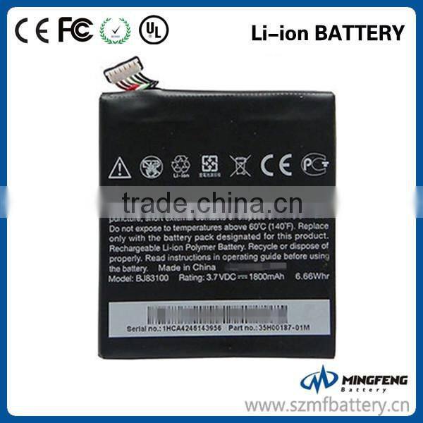 1800mah gb/t18287-2000 mobile battery BJ83100 For HTC G23 One x S720e S720t battery
