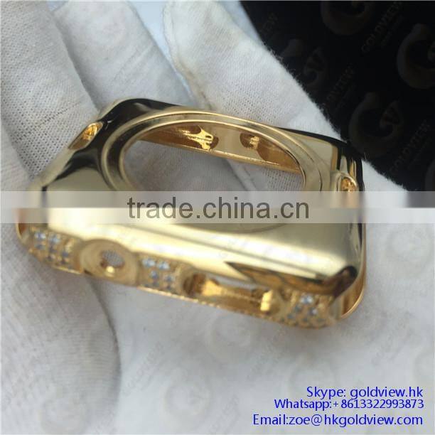 for apple watch 24k gold housing,new for apple watch gold,For apple watch housing gold color