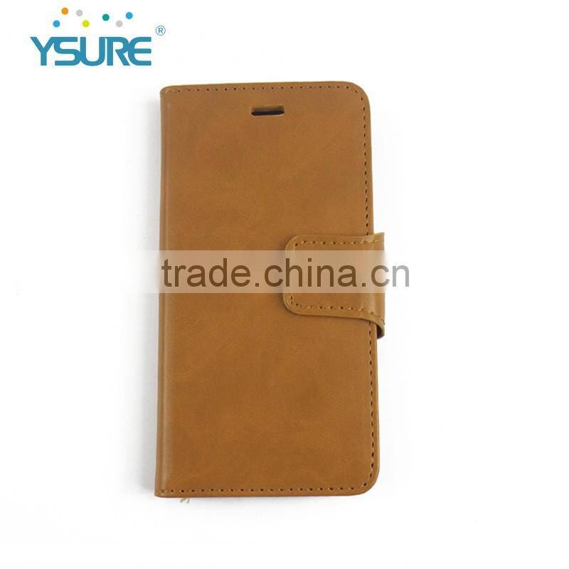 2016 New Colorful Style Hot Sales PU Leather Cases for iphone6 with Three Card Slots and Stand