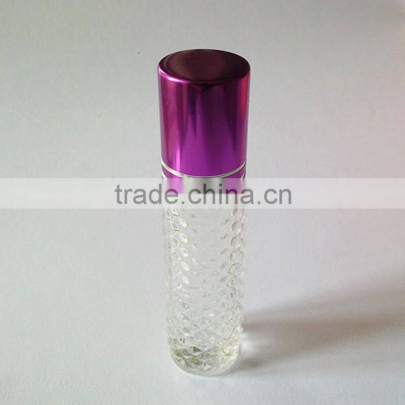 China glass packaging 10ml blue roll on glass bottle