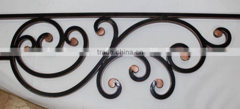 Wholesales low price wrought iron stair railing, garden stair railing, baluster design