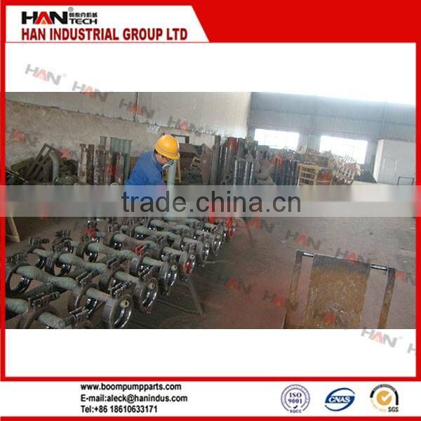 Schwing concrete pump double layer elbow delivery pipe concrete pump spare parts for Putzmeister
