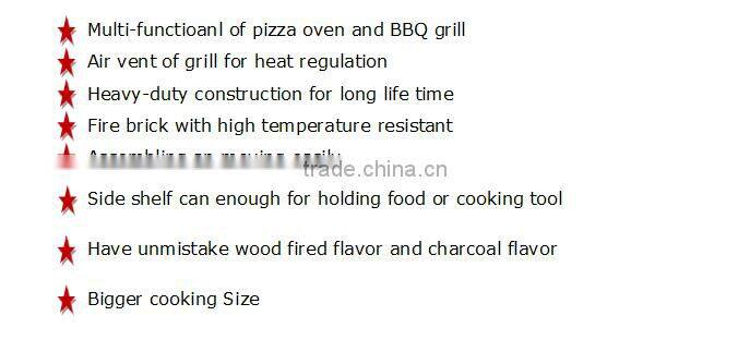 Charcoal Burner Barbecue BBQ Grill Pizza Oven