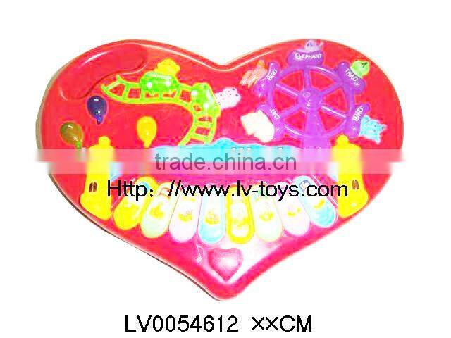 LV0054612 In English & Spanish Red Electronic Learning Organ