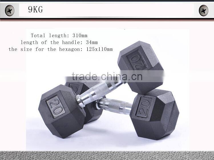 wholesale aerobic muscle training/chest training hexagon Dumbell with great price