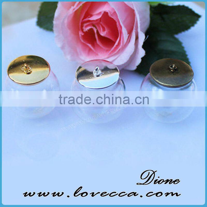 Hot christmas gift jewelry charms glass ball necklace pendant , glass bottle necklace pendant