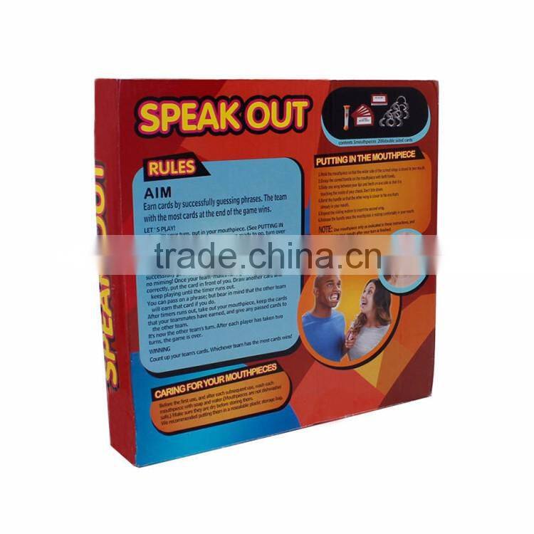 2016 popular board game speak out game universal christmas gifts