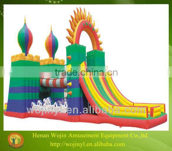 Giant inflatable super mario slide for adult/giant slip and slide