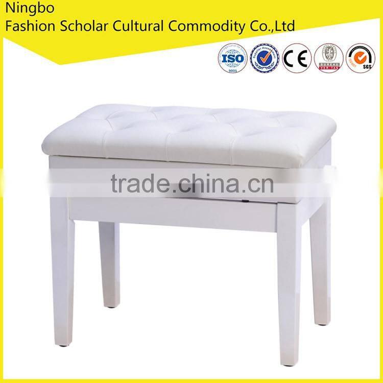 Antique Piano Stools,Piano Key Adjustable Stool with Music Book Storage