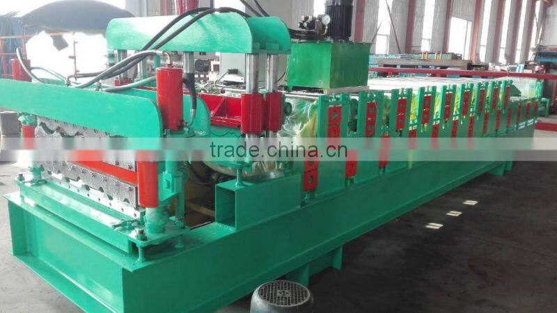 Galvanized roofing tile sheet cold roll forming machine