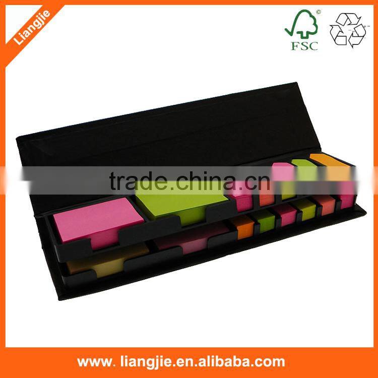 colored sticky memo pad with star shape holder