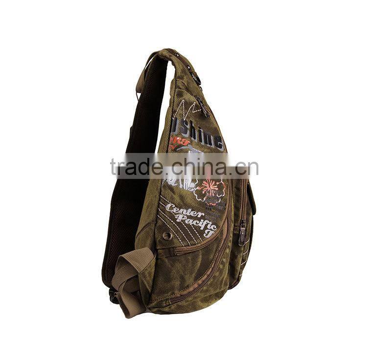 Factory directly wholesale canvas army green tactical messenger bag for sale