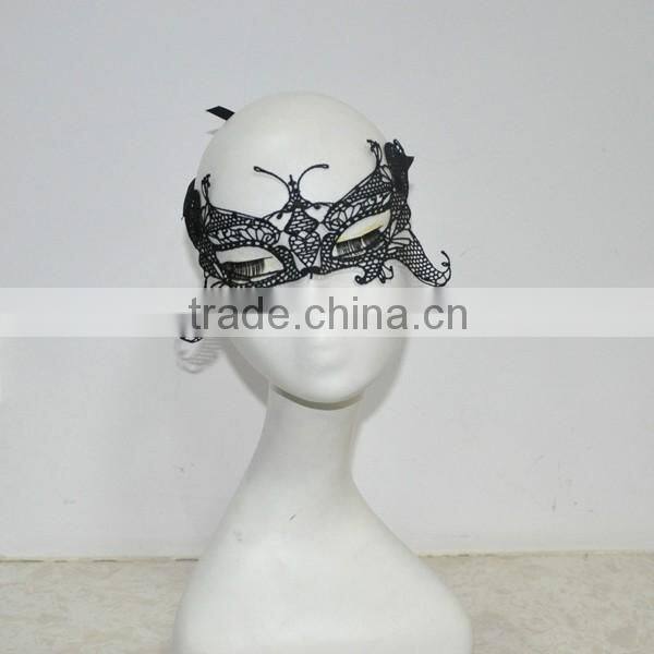 Black sexy lace eye mask
