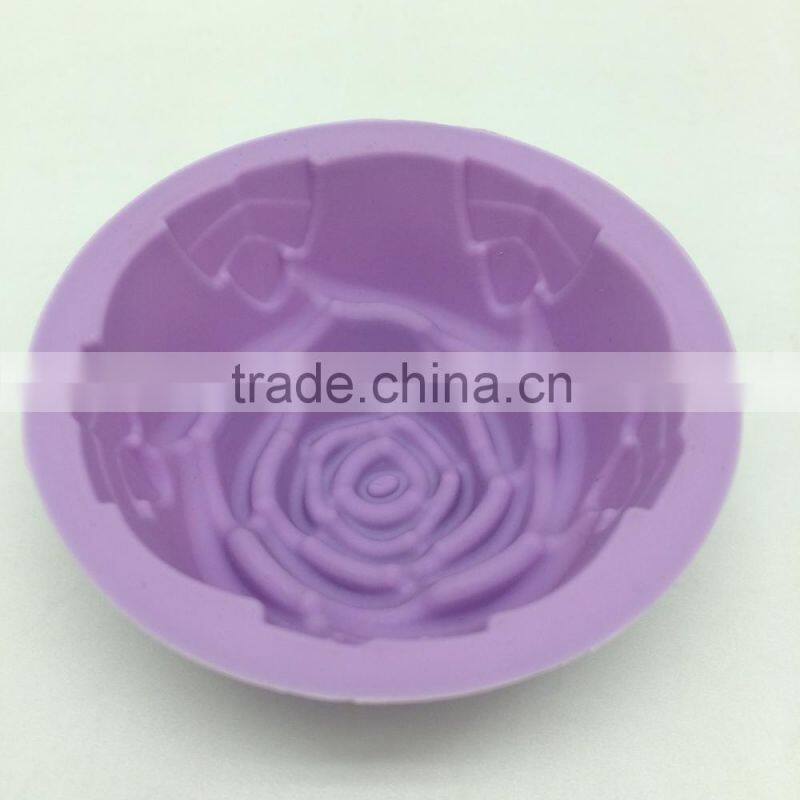 Silicone Bundt Pan - Non-Stick Silicone Rose-Shaped Cake Mold