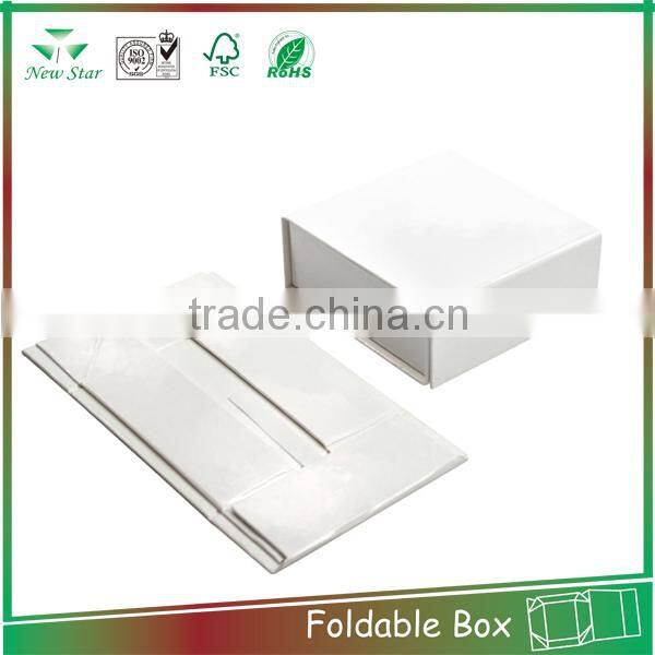 custom printing cardboard box with magnetic, flat pack shipping paper box
