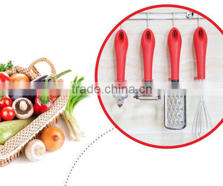 Fashion Eco-friendly Stainless steel with pp handle Kitchen Accessoriess Holder/Bottle Opener/egg Whisk 4PCS Dinnerware Set