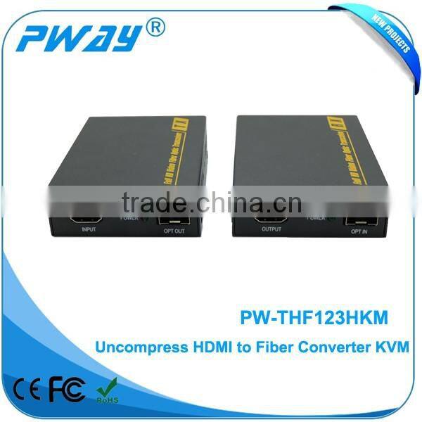 Pinwei PW-THF123H HDMI Fiber Optic Single-mode&Multimode1.4 Extender supports high resolution up to 4K*2K, EDID 2km-10km