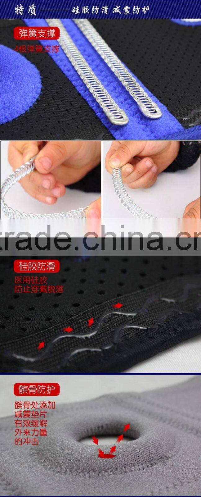 Custom heat transfer Printing black adjustable Neoprene Knee Brace