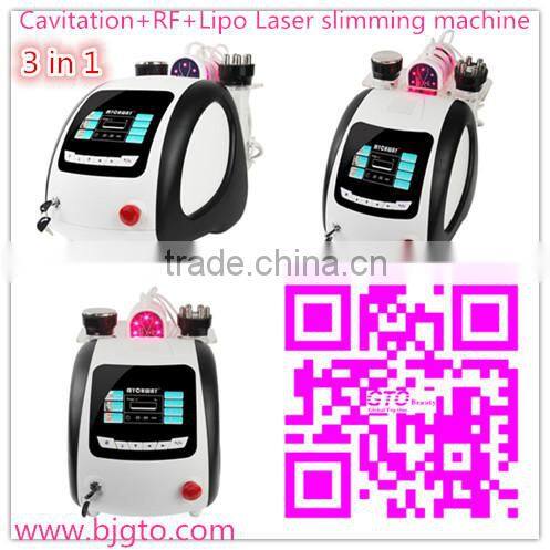 2014 Hot sale portable Cavitation+RF+Lipo laser slimming machine(3 in 1)