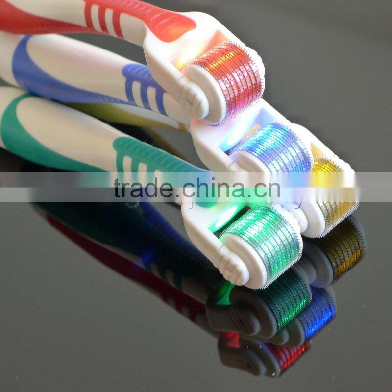 4 bio lights skin photon derma roller dermaroller led