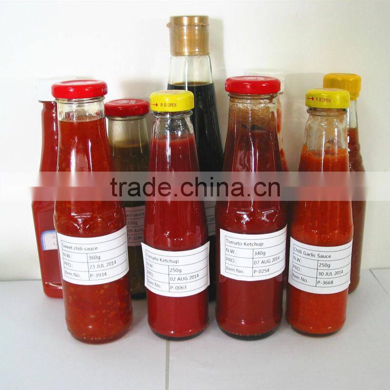 oem brand tomato paste/ketchup/sauce bottle package