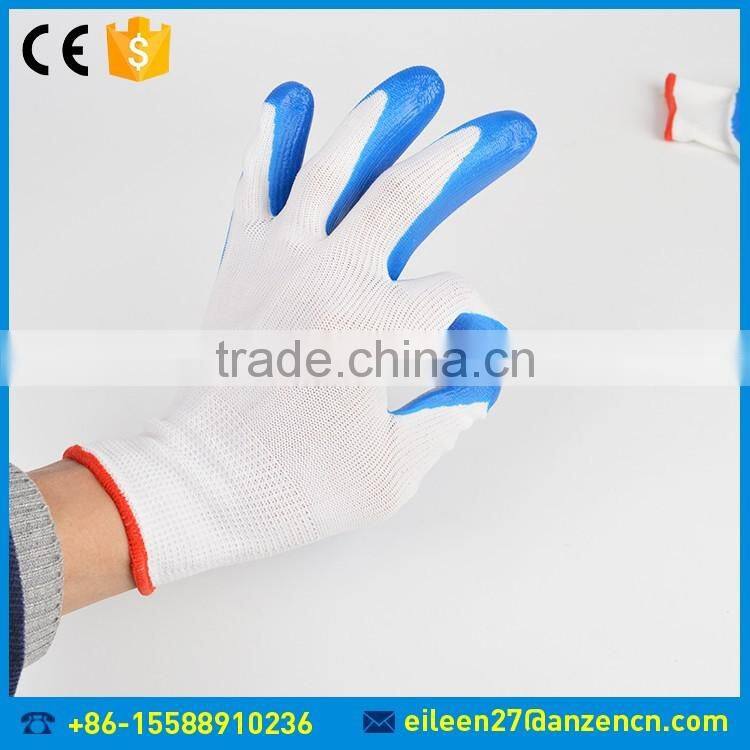 EN380 China Supplier Safety Working Polyester And Nitrile Coated Glove