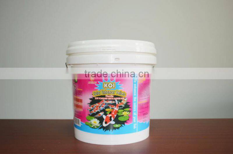 AQUAV Bucket Koi Color enhancer pellets 10L