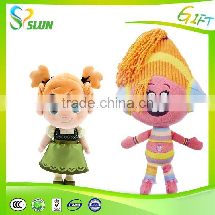 High quality custom plush toy girl doll plush doll girl