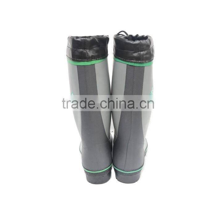 FARM WORKING INDUSTRIAL MEN RUBBER RAIN BOOTS WITH PU CUFF