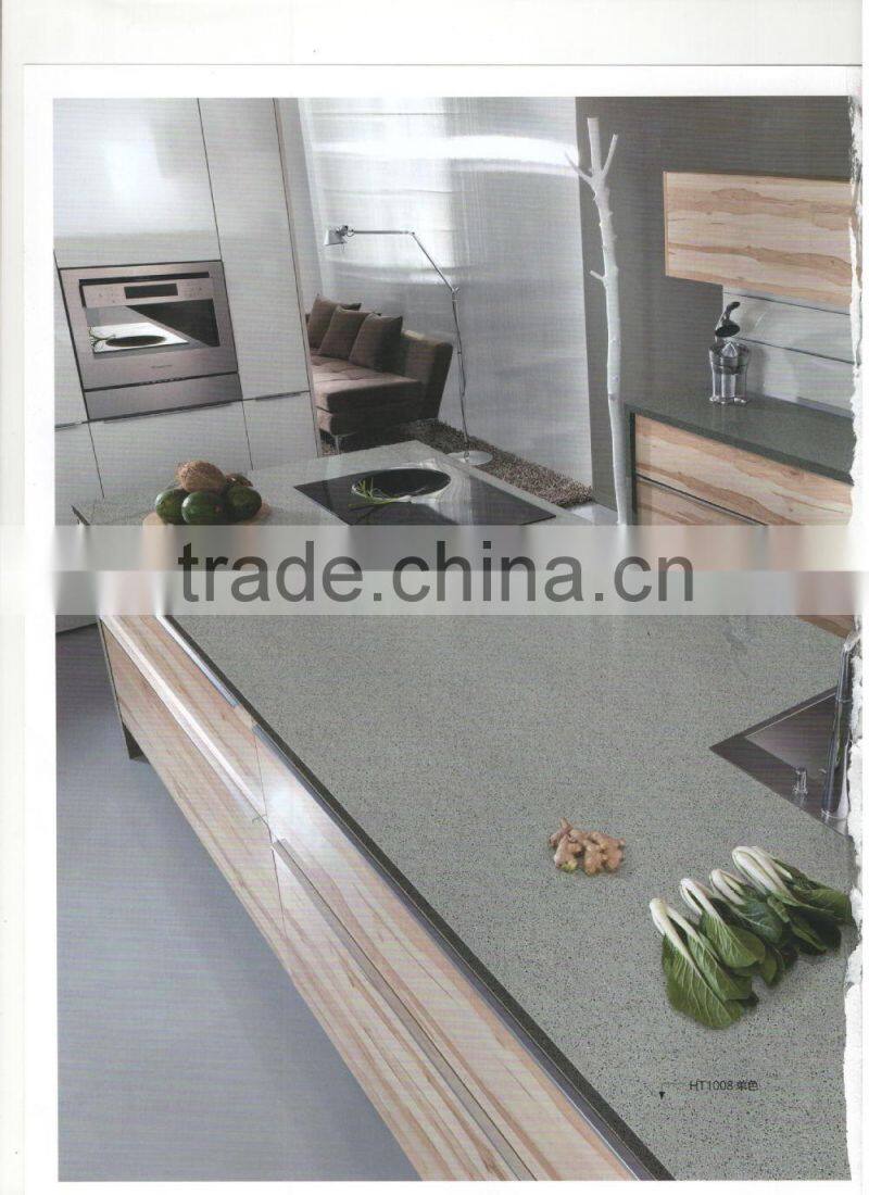 supplier cheaper white mirror fleck quartz stone countertop