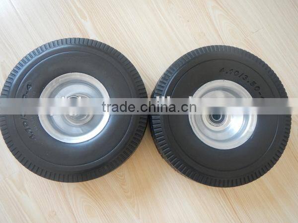 China pu wheels 3.50-4 with plastic rim for wagon