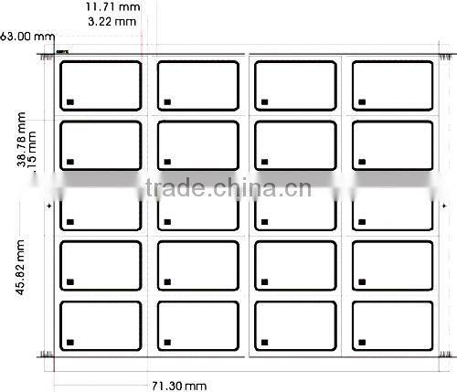 2015 New Product high quality LF/HF/UHF rfid inlay