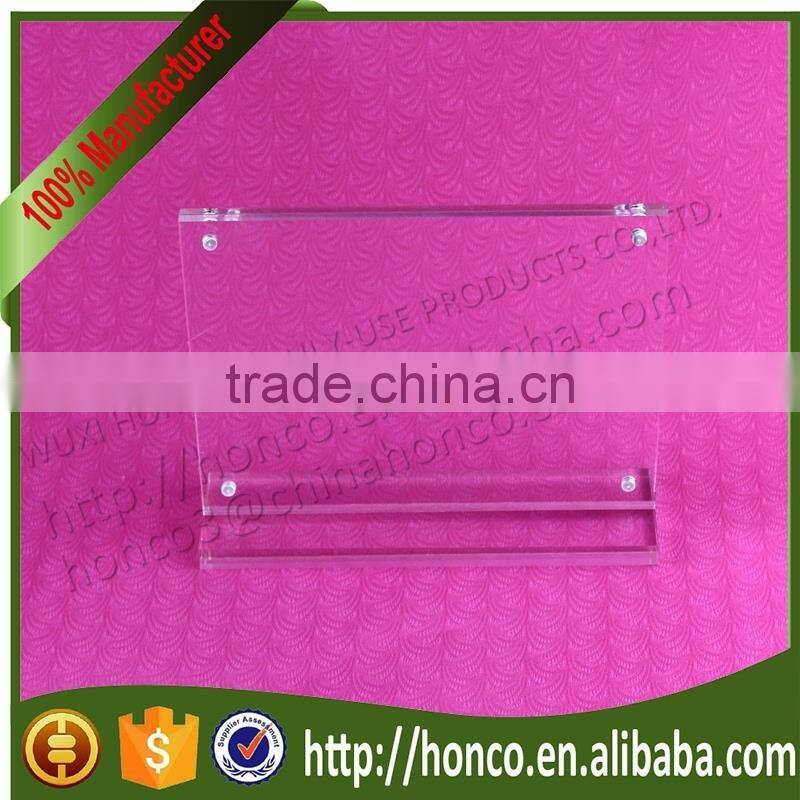 High Quality 7" Clear Color Acrylic Magnetic Photo Frames