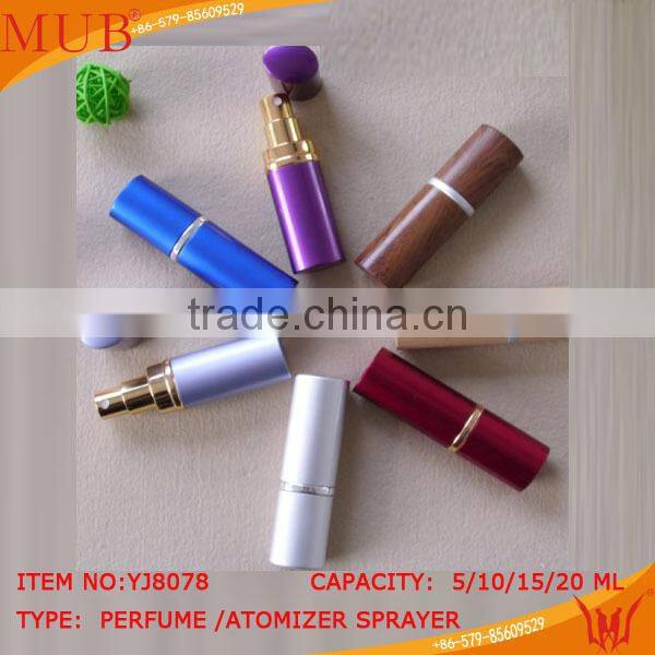 Square perfume bottle refilling use for cosmetic or perfume