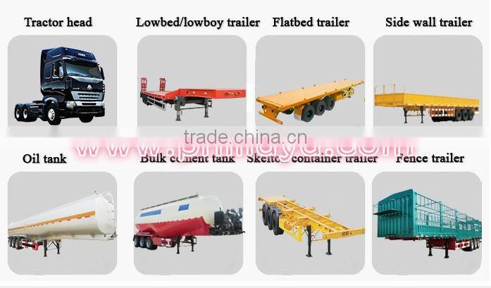 China New 40T 3 Axle Drop Deck Trailer for Container Transport