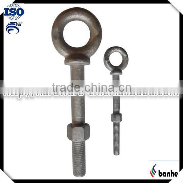 Marine hardware fasteners lifting eye bolt