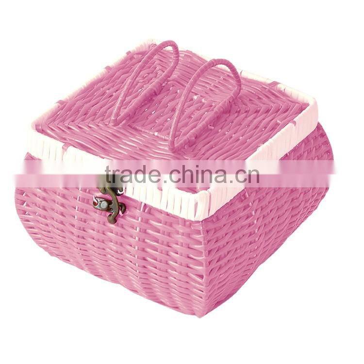 S.D washing plastic rattan cheap woven gift baskets and boxes