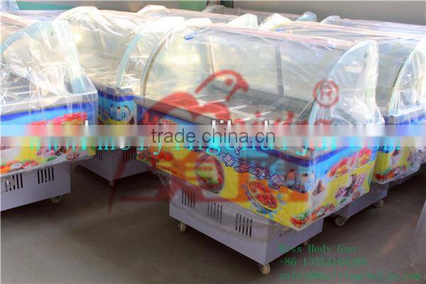 SC-14Zbz portable ice porridge display cabinet for summer cooling display cabinets ice cream display cabinet