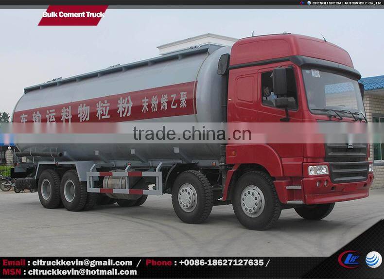 4 axles 50 tons 8x4 bulk cement tanker truck