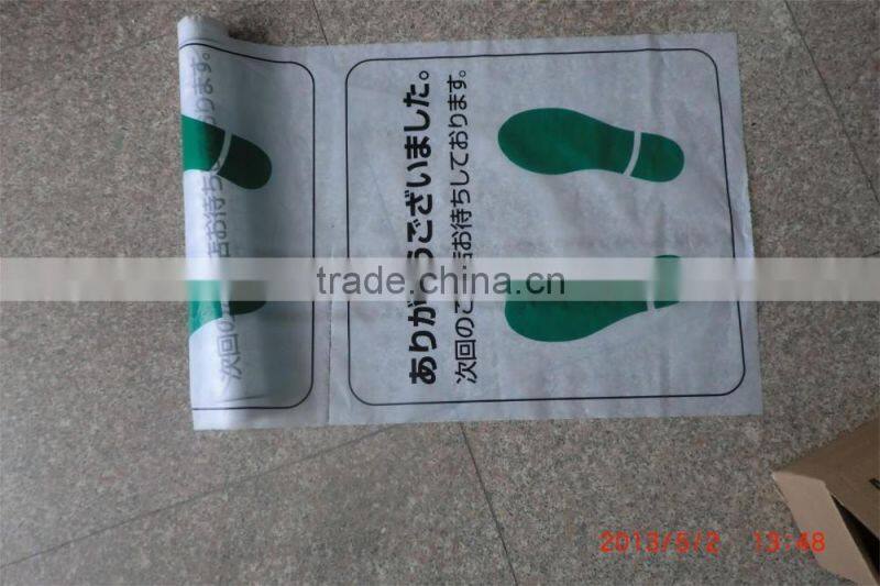 HDPE disposable plastic car foot mat for cleaning