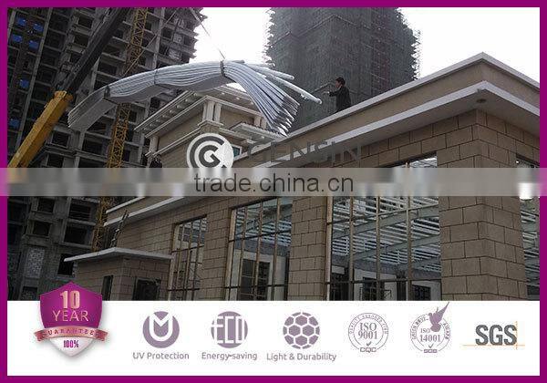 High Impact Strength Honeycomb Polycarbonate Roofing System/ U-lock Profile Sheet