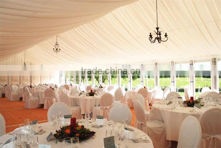 modern design semi permanent party marquee wedding tent with lining decoration
