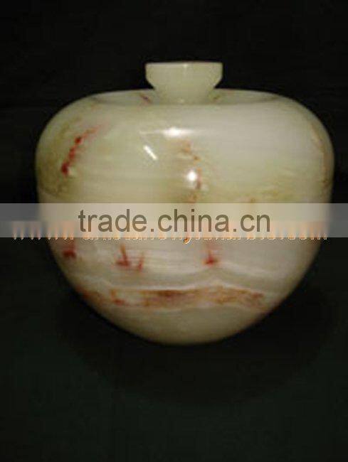 GOOD QUALITY FACTORY PRODUCUNG ONYX CANDY JARS POTS HANDICRAFTS