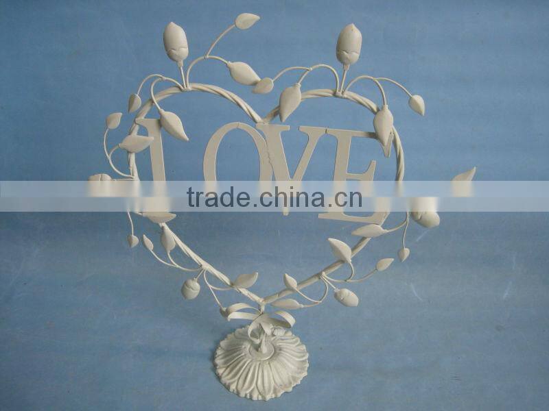 Antique Sweet Wedding Metal Table Deco