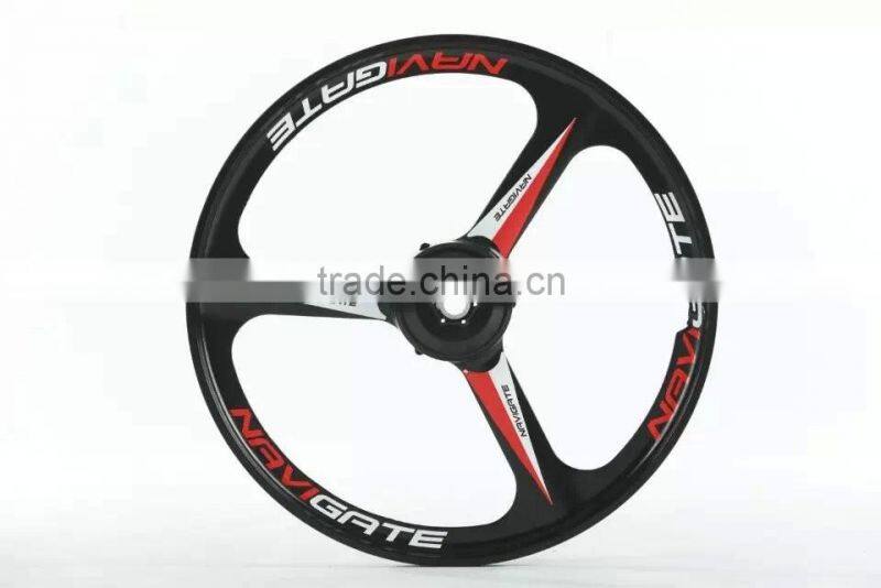 26inch lightest strongest magnesium alloy bike wheel /fixed gear type hub bike wheel with lithium battery