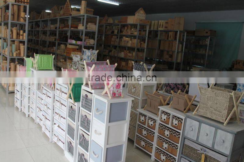 2017 Cheap Wholesale Rural Wood Cabinet With Willow Drawer Manufacturer