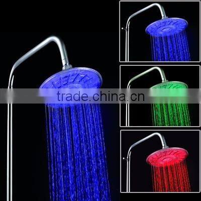 LED Muti-colorful Temperature Sense Faucet, LED Color Changing Bathroom Shower Head, LED Flashing Ceiling Shower Head For Sale