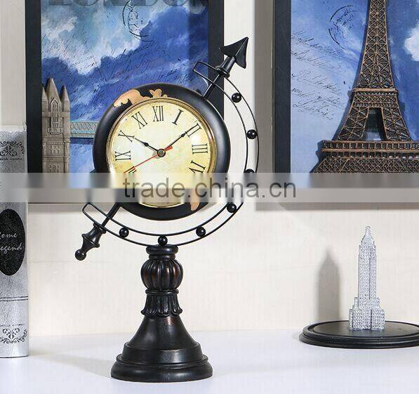 American Globe desk clock resin antique globe clock