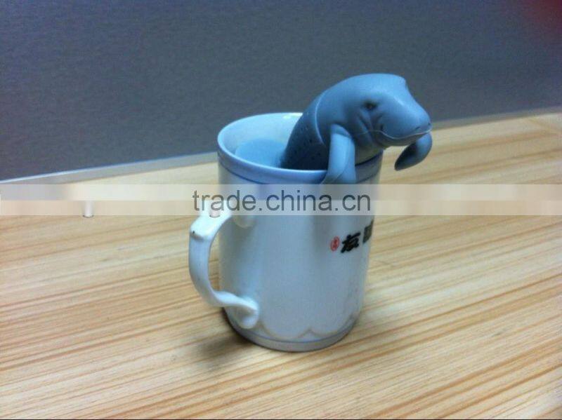 Creative Silicone tea infuser with manatea animal shaped